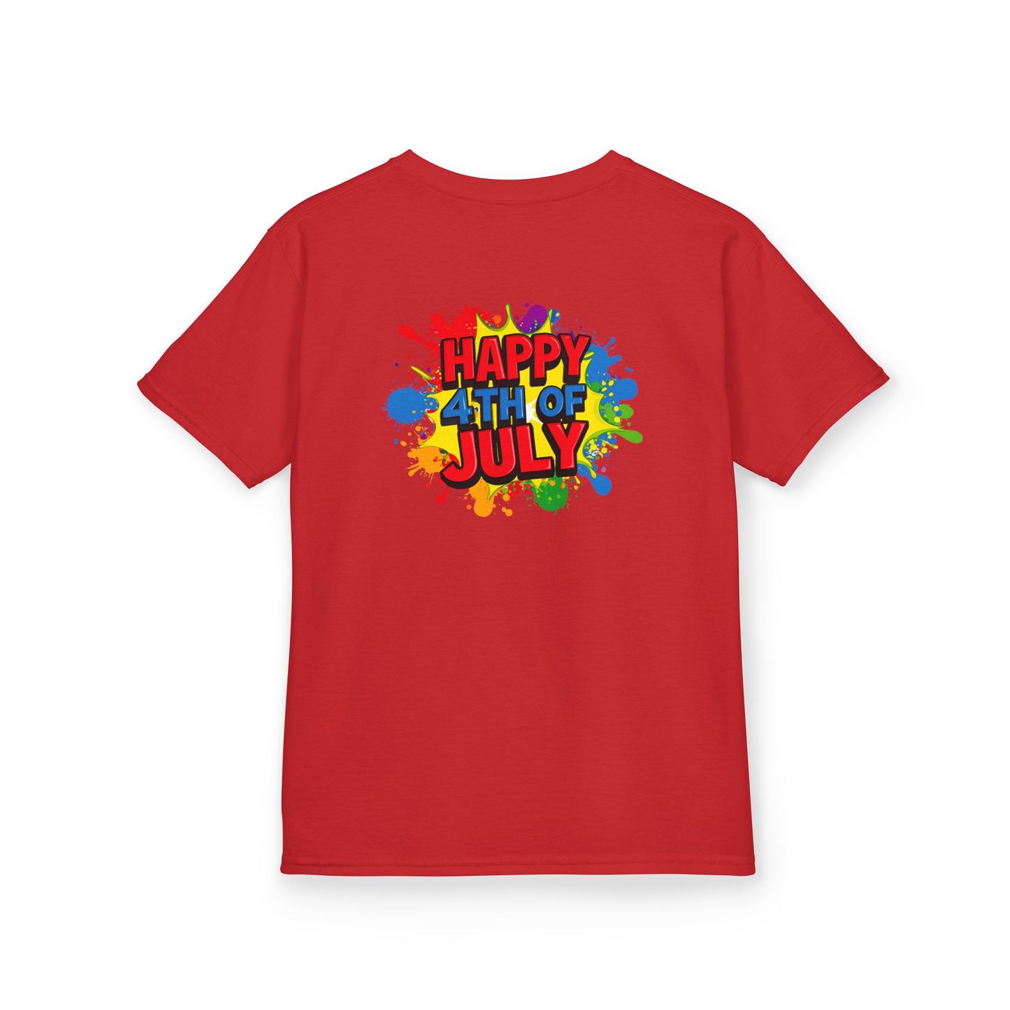 KIDS Happy 4th of July Caddie Cubs Colorful T-Shirt