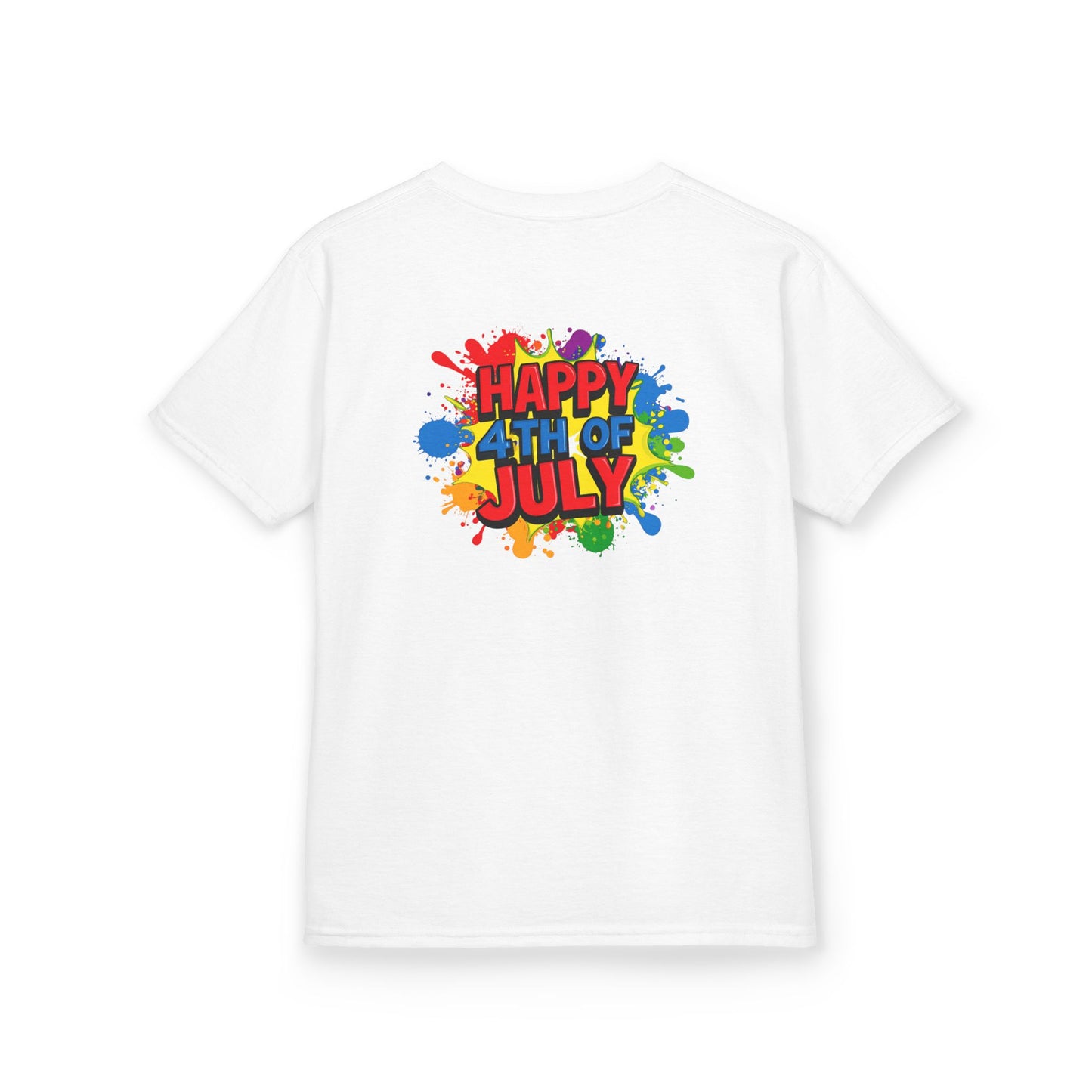 KIDS Happy 4th of July Caddie Cubs Colorful T-Shirt