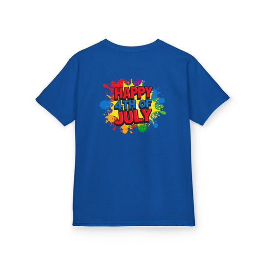 KIDS Happy 4th of July Caddie Cubs Colorful T-Shirt